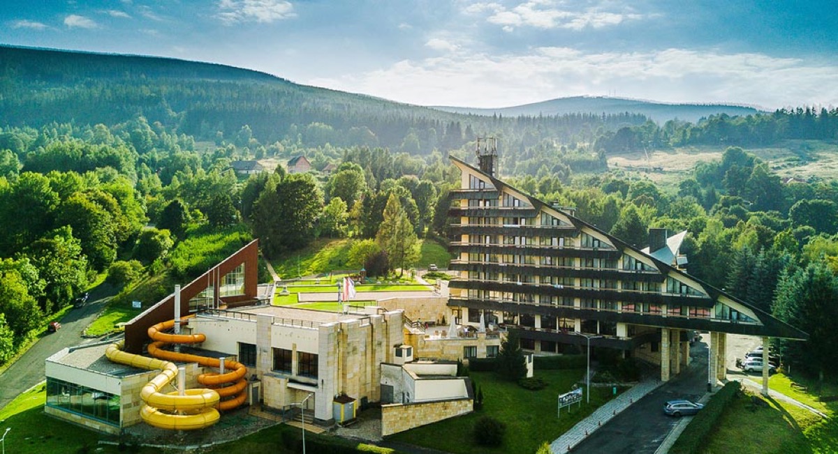 Sudety: noclegi z wyżywieniem w Interferie Aquapark Sport Hotel Malachit za 239 PLN/pokój #jesień