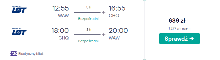 Loty na Kretę