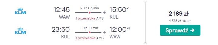 Loty do Kuala Lumpur