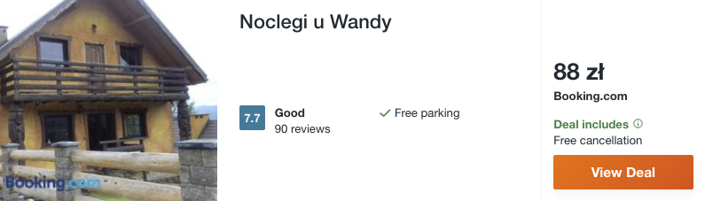 zarezerwuj hotel w solinie