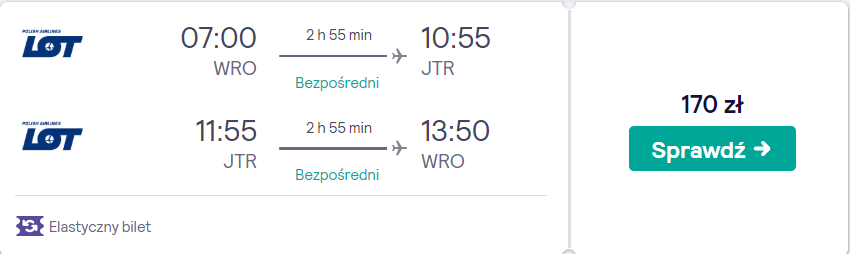 zarezerwuj loty na santoryn