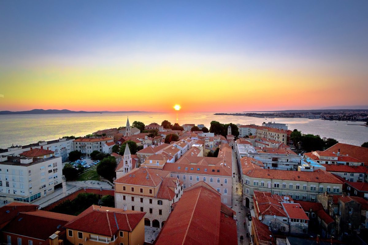 zadar zachod slonca