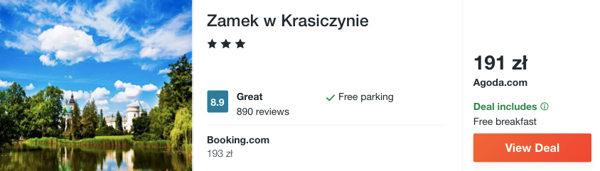 zarezerwuj hotel w zamku