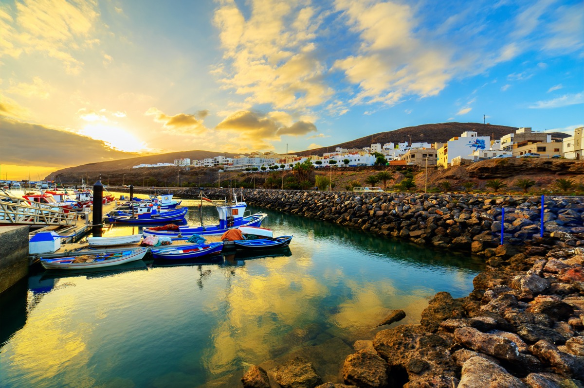 fuerteventura zachód słońca