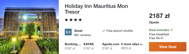 zarezerwuj hotel na mauritiusie