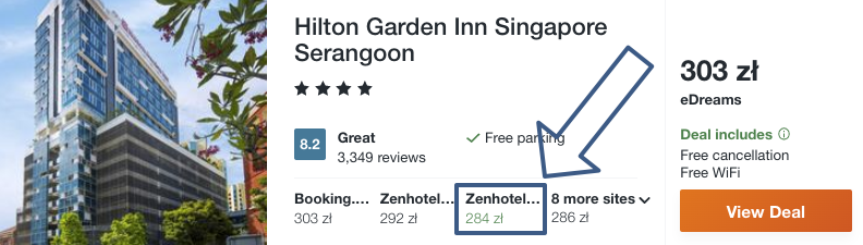 zarezerwuj hotel w singapurze