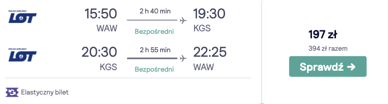 zarezerwuj loty do grecji