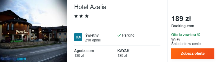 Rezerwacja noclegów