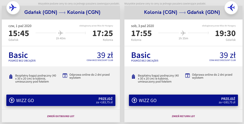 zarezerwuj loty do kolonii