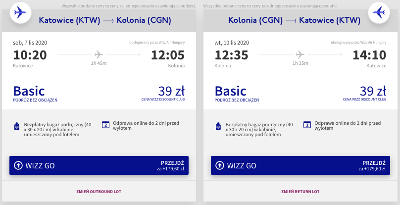 zarezerwuj loty do kolonii