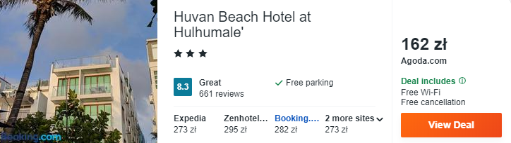 Hotel na Malediwach