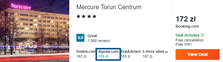 Rezerwacja noclegów