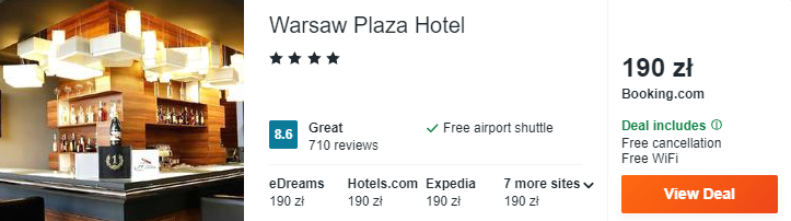 Hotel w Warszawie