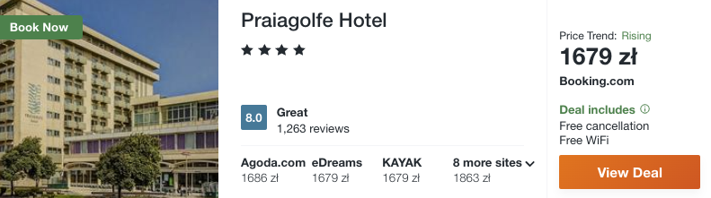 zarezerwuj hotel w portugalii