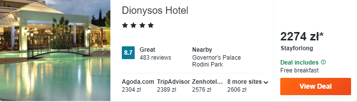 Hotel na Rodos