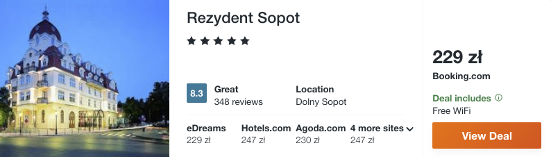 zarezerwuj hotel w sopocie