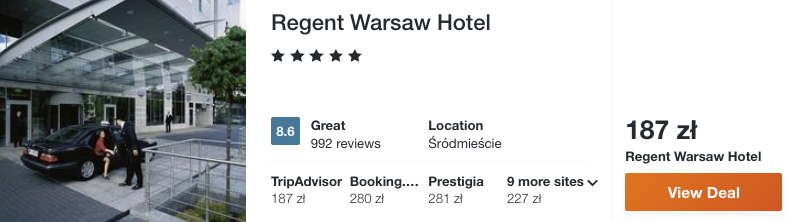 zarezerwuj hotel w warszawie