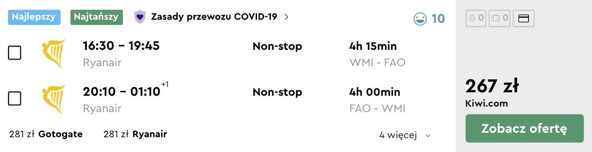 zarezerwuj loty do faro