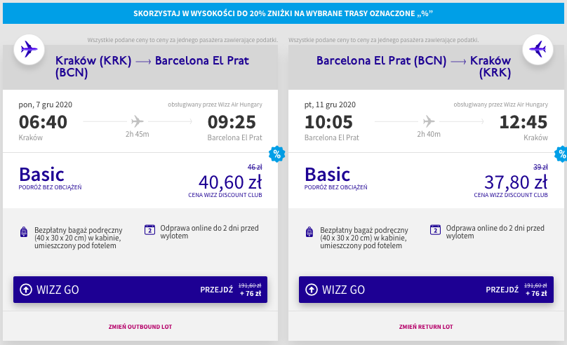 zarezerwuj loty do barcelony