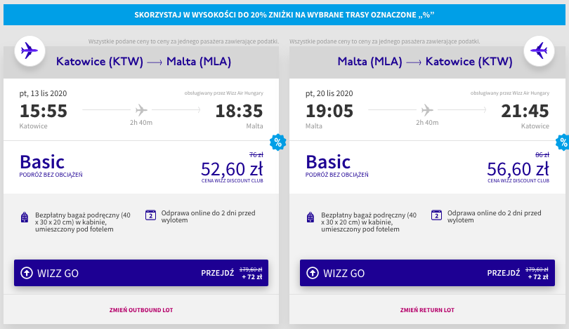 zarezerwuj loty na malte