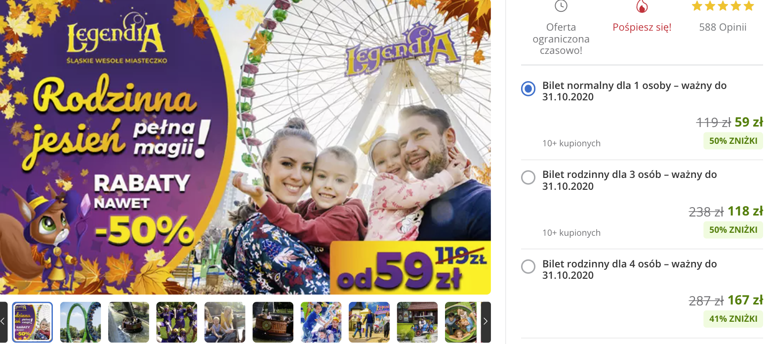 Legendia – Śląskie Wesołe Miasteczko: rabat do 50 proc.! Bilety już od 59 PLN