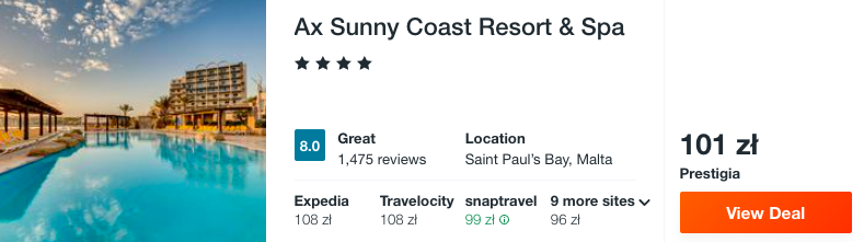 zarezerwuj hotel na malcie