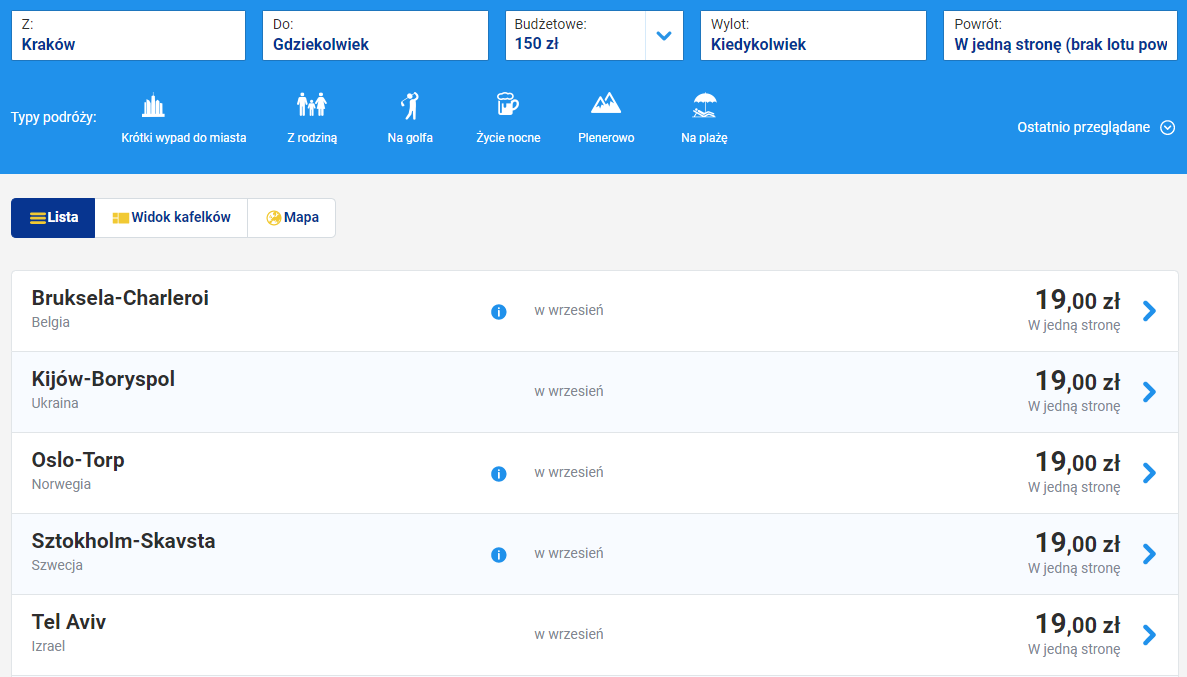 Wyprzedaż w Ryanair
