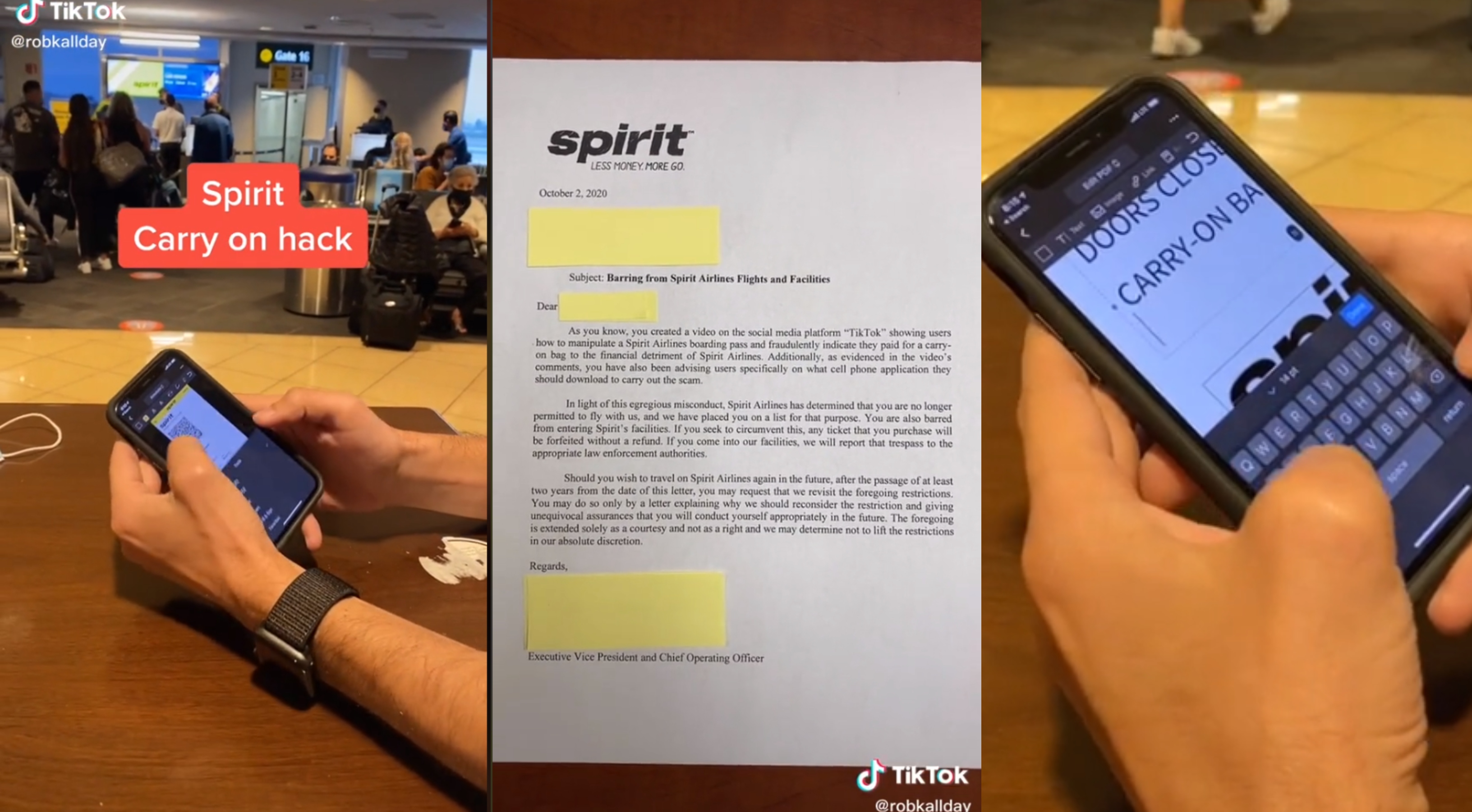 Pasażer pokazał patent na darmowy bagaż podręczny. I dostał od linii zakaz lotów