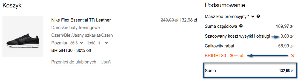 nike buty promocja