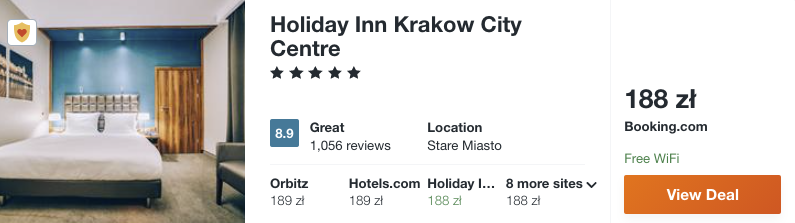zarezerwuj hotel w krakowie
