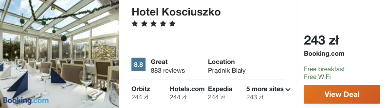 zarezerwuj hotel w krakowie
