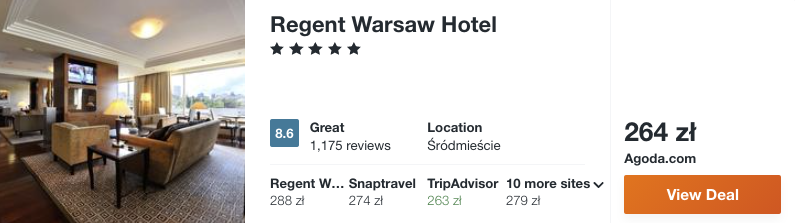 zarezerwuj hotel w warszawie