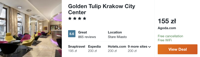 zarezerwuj hotel w krakowie