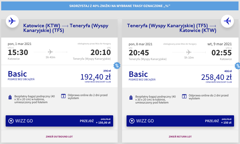 zarezerwuj loty na teneryfe