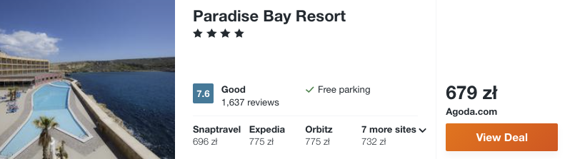 zarezerwuj noclegi na malcie