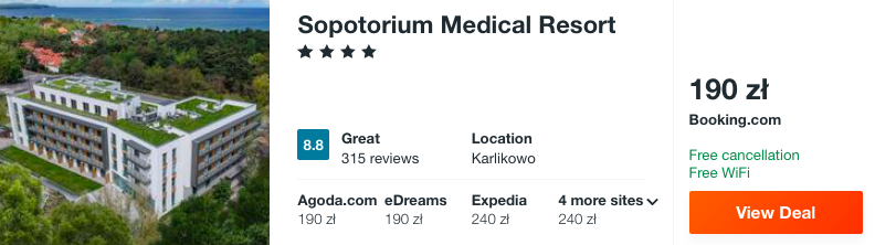 zarezerwuj hotel w sopocie