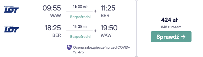 zarezerwuj loty do berlina