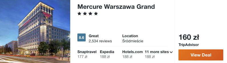 zarezerwuj hotel w warszawie