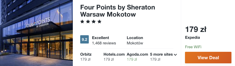 zarezerwuj hotel w warszawie