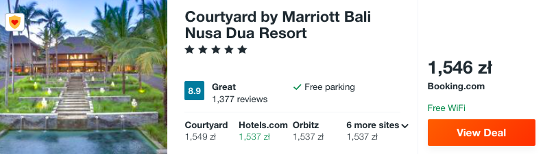 zarezerwuj hotel na bali