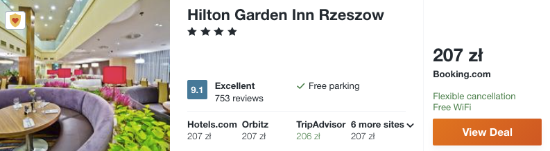 zarezerwuj hotel hilton