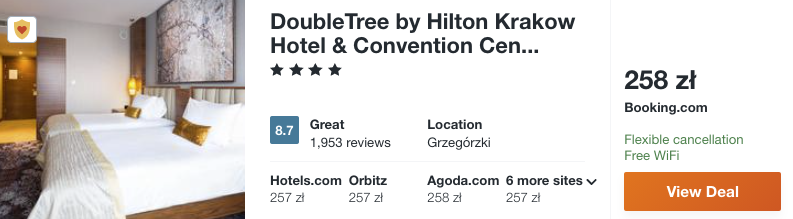 zarezerwuj hotel hilton