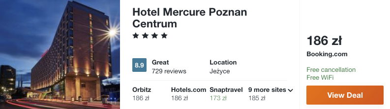 zarezerwuj hotel w poznaniu