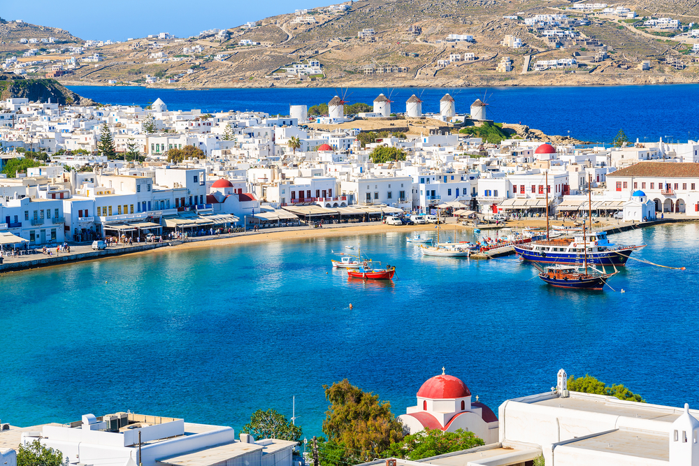 mykonos wybrzeze