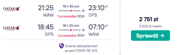 zarezerwuj loty na bali