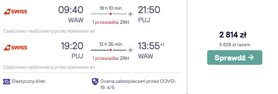 zarezerwuj loty na karaiby