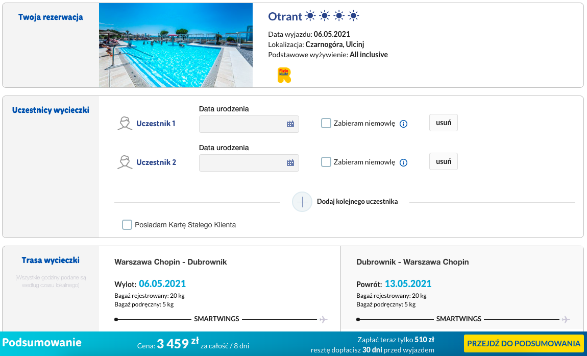 zarezerwuj wczasy w czarnogorze