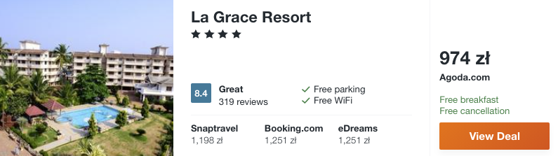 zarezerwuj hotel w goa