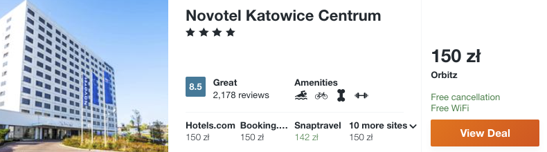 zarezerwuj hotel novotel