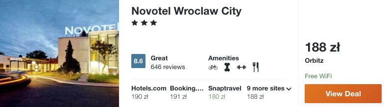 zarezerwuj hotel novotel